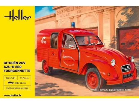 Heller Citroen 2CV Fourgonette AK250 1/24 plastikinis modelis