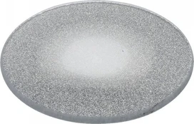 Stiklinė žvakidė PLATE, sidabro sp., 20 cm kaina