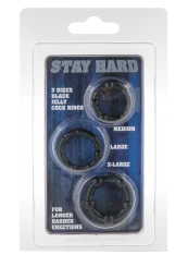 Stay Hard Rings 3 pcs kaina