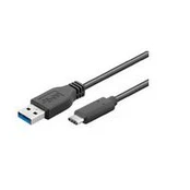 Kabelis USB MicroConnect USB-A - USB-C 0.5 m Juodas (USB3.1CA05)