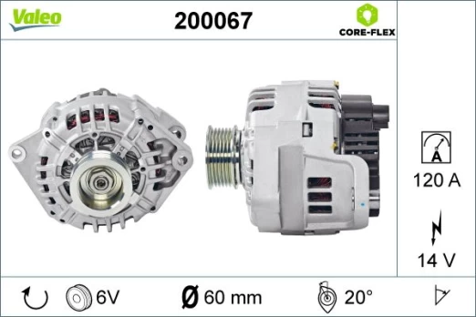 Kintamosios srovės generatorius VALEO 200067