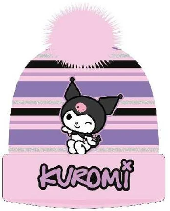 Hello Kitty Kuromi rožinė vaikiška kepurė