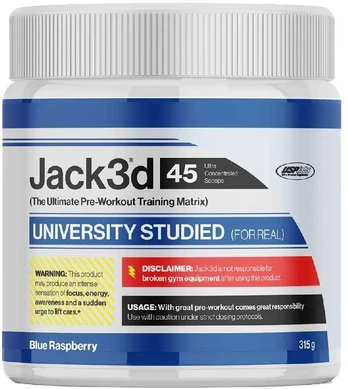 Usp Labs USPlabs Jack3d Pre-Workout 315 g. (Fruit Punch skonis )