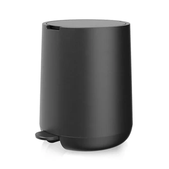 Šiukšliadėžė su pedalu Bamodi, juoda, 3L