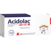 ACIDOLAC JUNIOR braškių skonio, meškiuko formos, 20 tab. kaina
