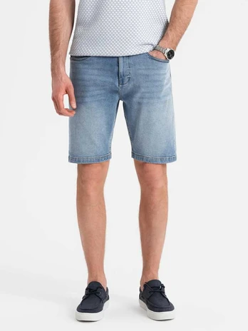 Blue shorts for men - light mėlynas