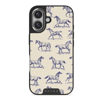 Derby Race - iPhone 16 Case, Elite Dark (MagSafe) / Silver