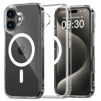 Skaidrus dėklas Apple iPhone 16 Plus telefonui "Tech-Protect Flexair Hybrid Magsafe"