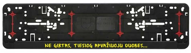 Automobilio numerių rėmelis "Ne girtas"