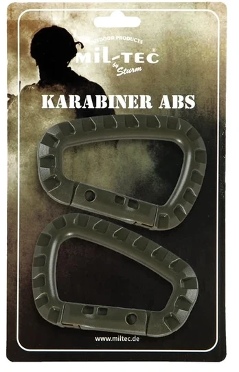 Karabinų rinkinys Mil-Tec, 2vnt., Coyote