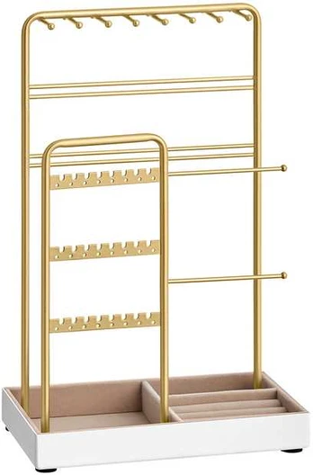 Songmics Papuošalų stovas metalinis 11,5x19,6x30,8 cm