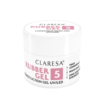 Claresa Rubber Gel 5 konstrukcinis nagų gelis, 12 g