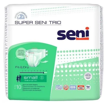Sauskelnės Seni Super Trio, Small, 10 vnt.