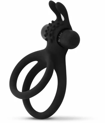 EasyToys Useeker Share Ring - Double Vibrating Cock Ring with Rabbit Ears