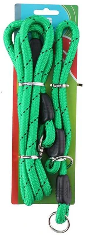 Other Brand 150 cm leash + 45 cm collar (žalias)