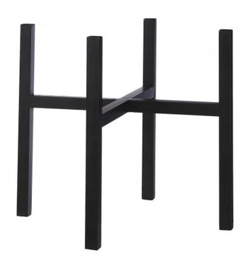 Gėlių stovas metalinis juodas 40 cm
