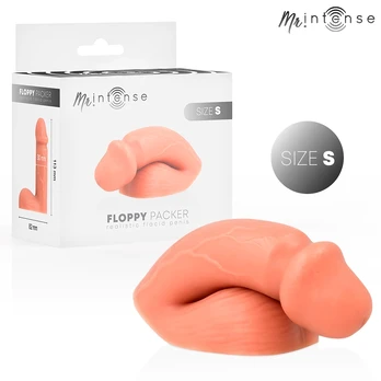 MR INTENSE Floppy S Silicone Anatomical Packer - Skin Tone, Compact Size