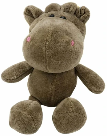Pliušinis žaislas begemotas 22385, pilkas, 23 cm