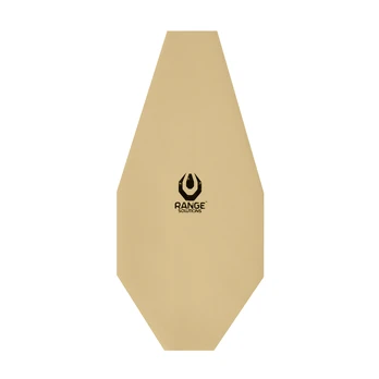 Range Solutions Strefy Alpha Brown ISPC Šaudymo taikinių lipdukai 150x325 mm, 50 vnt.