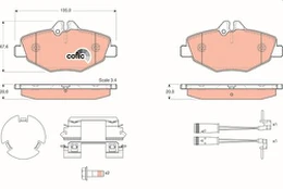 TRW GDB1542 Brake pad set