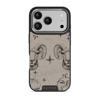 Aries - iPhone 17 Pro Case, Elite Dark (MagSafe) / Silver / Nude