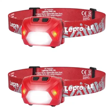 LEPRO 320014-R-2 USB Headlamp, 2 vnt.