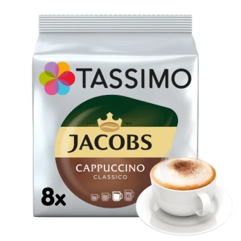 Kavos kapsulės Jacobs Tassimo "Cappuccino Classico" 16 kap.