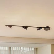 48 V "Lumaro" bėgių sistema, 3 LED juostos, juodos, CCT