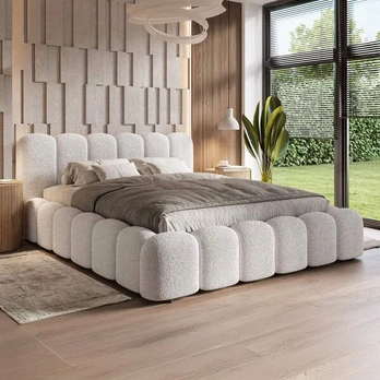 Lova SoftLine|160x200|Balta #2|Boucle