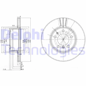 Stabdžių diskas DELPHI BG2433