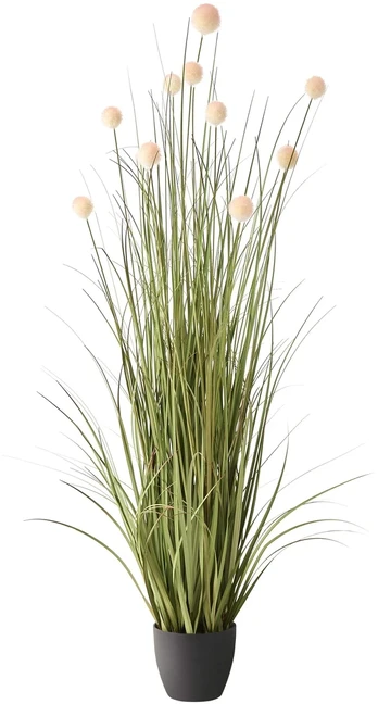Beliani Dirbtinis augalas POMPOM GRASS 120 cm žalias