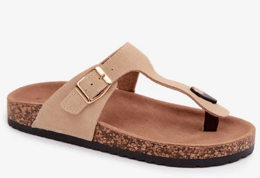 Smėlio spalvos zomšos basutės Step in style