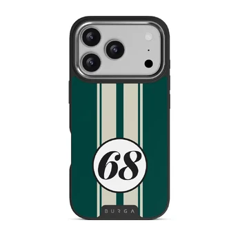 Classic Racing - iPhone 17 Pro Case, Elite Dark (MagSafe) / Silver
