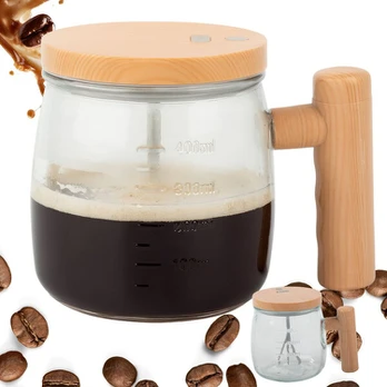 Puodelis gėrimams maišyti Rivex P483, stiklinis, 400 ml