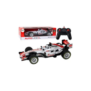 Lean Toys Remote Controlled RC Racer 1:12 Sidabrinis Lights Sounds