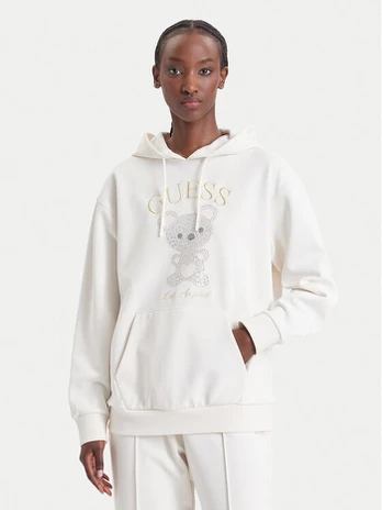 Guess Džemperis V6BQ28 K9361 Kreminė Oversize
