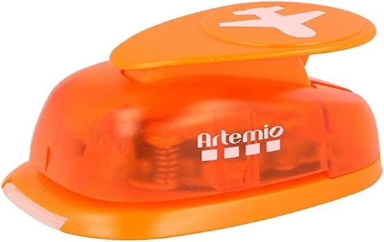 Artemio lėktuvo formos perforatorius, oranžinis