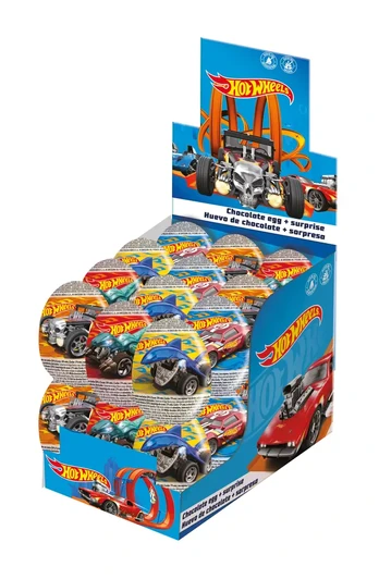 Šokoladinis kiaušinis HOT WHEELS, 20 g