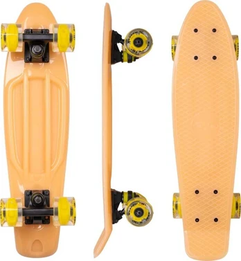 Glow-In-The-Dark Penny Board w/ Light-Up Wheels WORKER Solosy C1 22”
