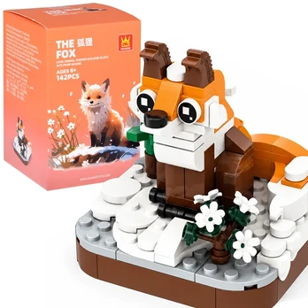 Jokomisiada Technical blocks Series: Wild land animals LIS 142pcs ZA5852 C