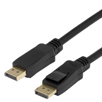 DisplayPort DP1.4 lankstus kabelis DELTACO, 1M, juodas / DP-1010D-FLEX / 1903047