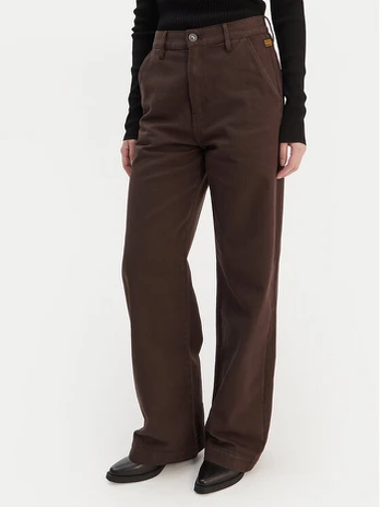 G-Star Raw Medžiaginės kelnės Deck 2.0 D26432-E078 Ruda Wide Leg