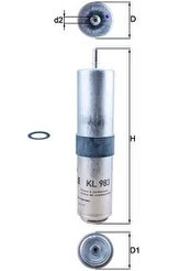 MAHLE KL 983D Kuro filtras