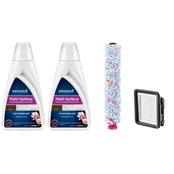 Bissell | Cleaning Pack | MultiSurface (2xDetergents+Brushroll+Filter) | 2815 kaina