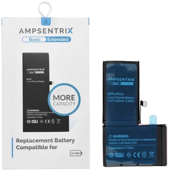 Inne AmpSentrix Basic battery for iPhone X (high capacity)