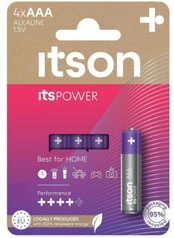 itson itsPOWER battery Alkaline LR03IPO/4CP kaina