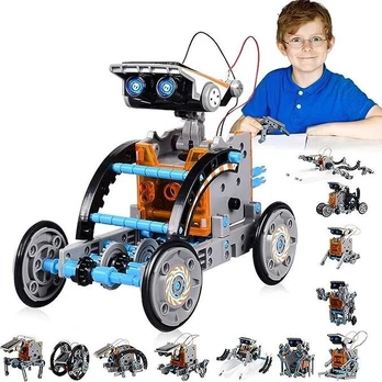 Konstruktorius-robotas veikiantis saulės baterija