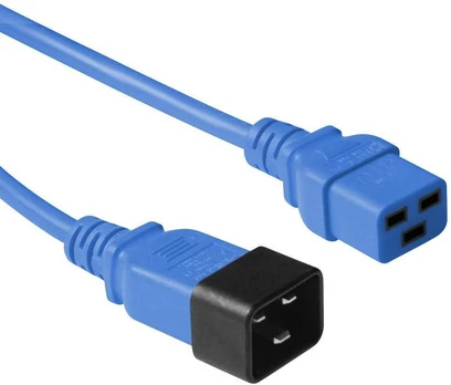 MicroConnect Mėlyna power cable C20-F to C19M, 0.9 M