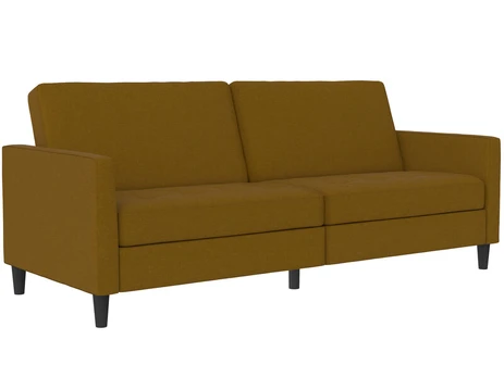 Dvivietė sofa-lova Dorel Home Presley, geltona