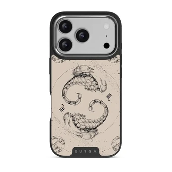 Scorpio - iPhone 17 Pro Case, Elite Dark (MagSafe) / Silver / Nude